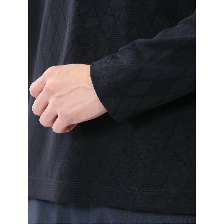 アーガイルジャガード クルーネック長袖Tシャツ | TAKA-Q MEN | 詳細画像23 