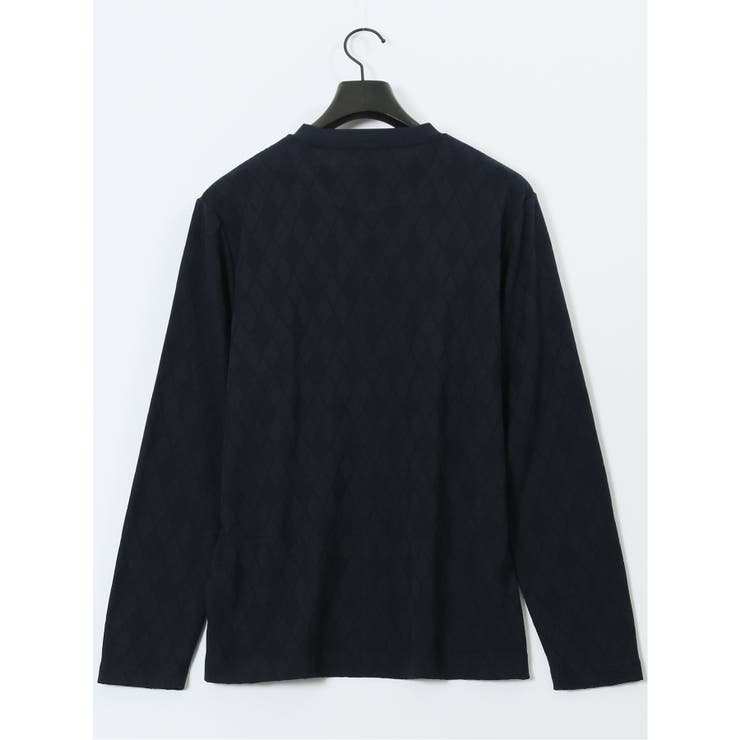 アーガイルジャガード クルーネック長袖Tシャツ | TAKA-Q MEN | 詳細画像24 