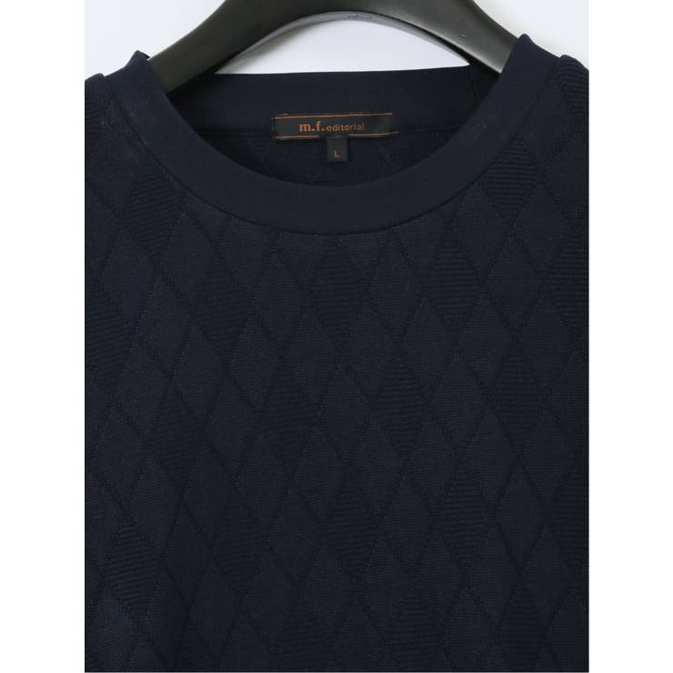 アーガイルジャガード クルーネック長袖Tシャツ | TAKA-Q MEN | 詳細画像26 