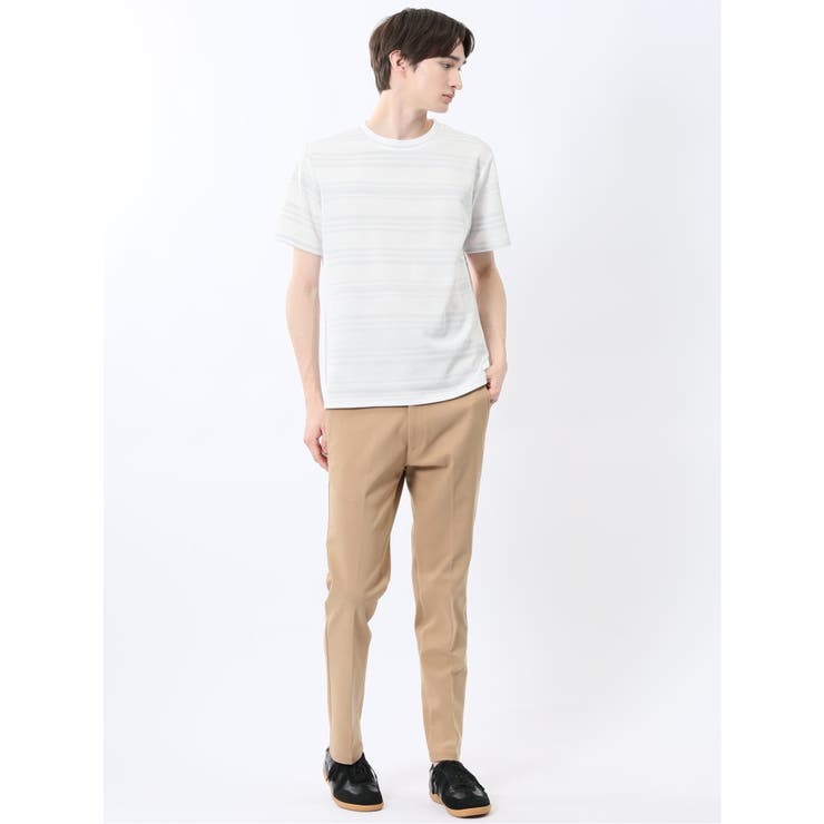 メッシュボーダー クルーネック半袖Tシャツ | TAKA-Q MEN | 詳細画像5 