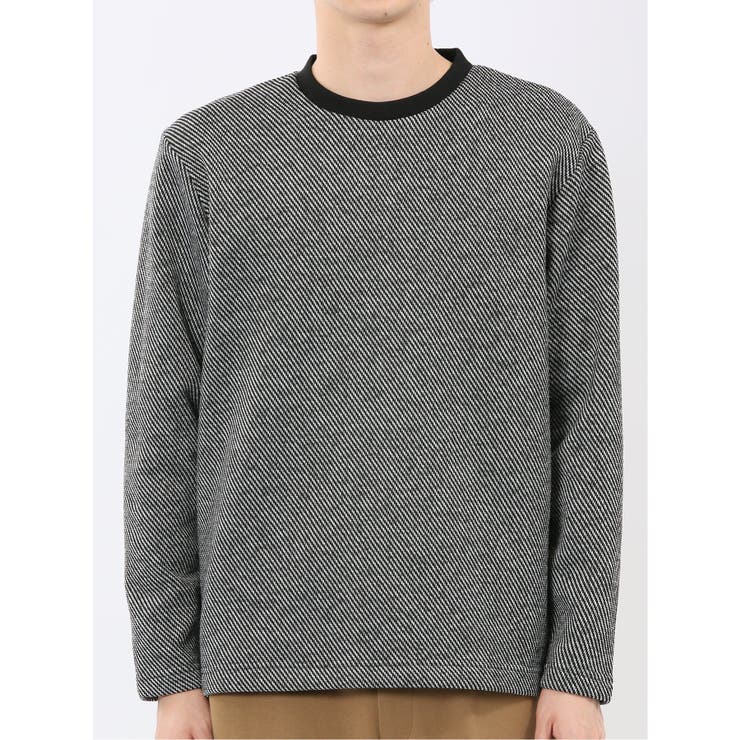 裏起毛ツイル クルーネック長袖Tシャツ | TAKA-Q MEN | 詳細画像16 