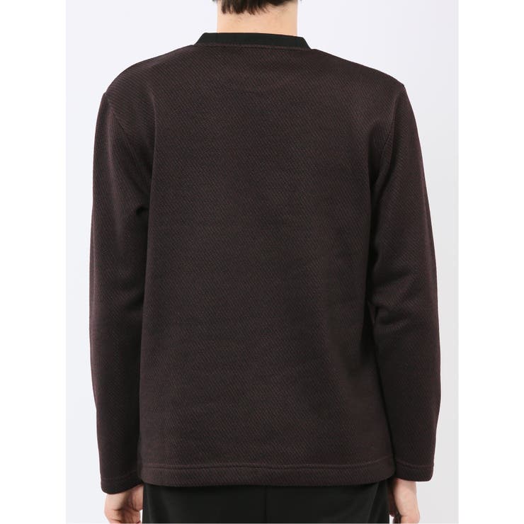 裏起毛ツイル クルーネック長袖Tシャツ | TAKA-Q MEN | 詳細画像8 