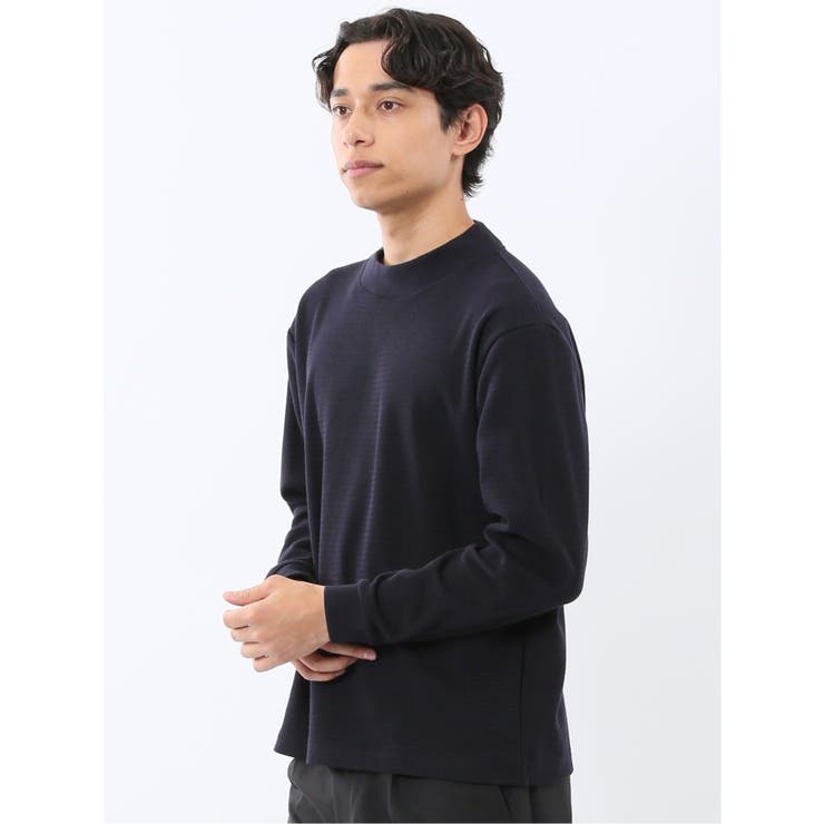 ウェーブジャガード モックネック長袖Tシャツ | TAKA-Q MEN | 詳細画像14 