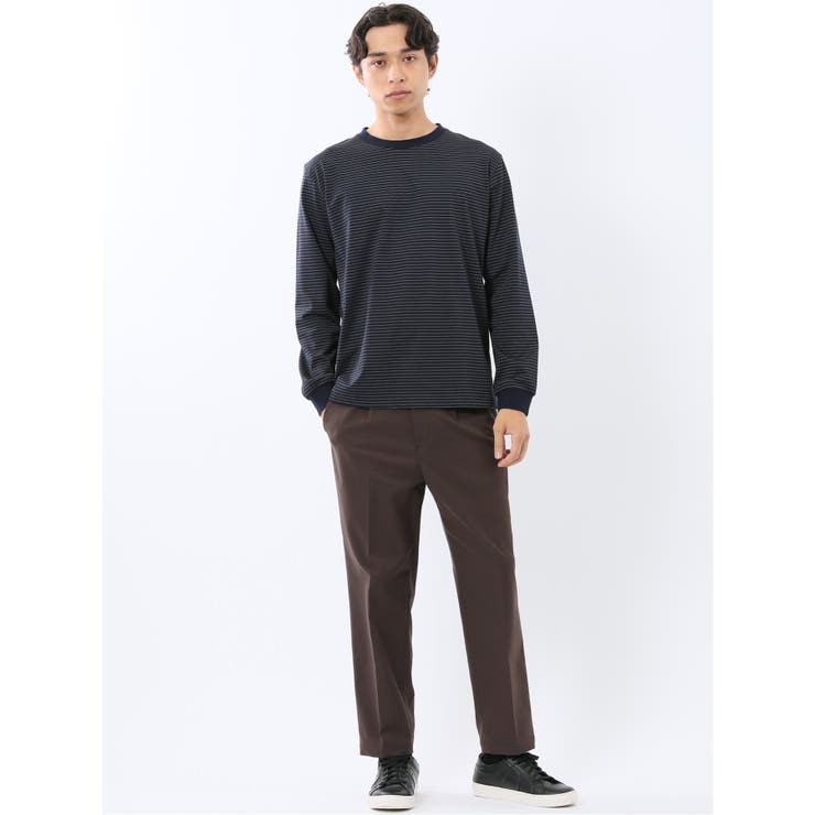 マルチボーダー クルーネック長袖Tシャツ | TAKA-Q MEN | 詳細画像15 