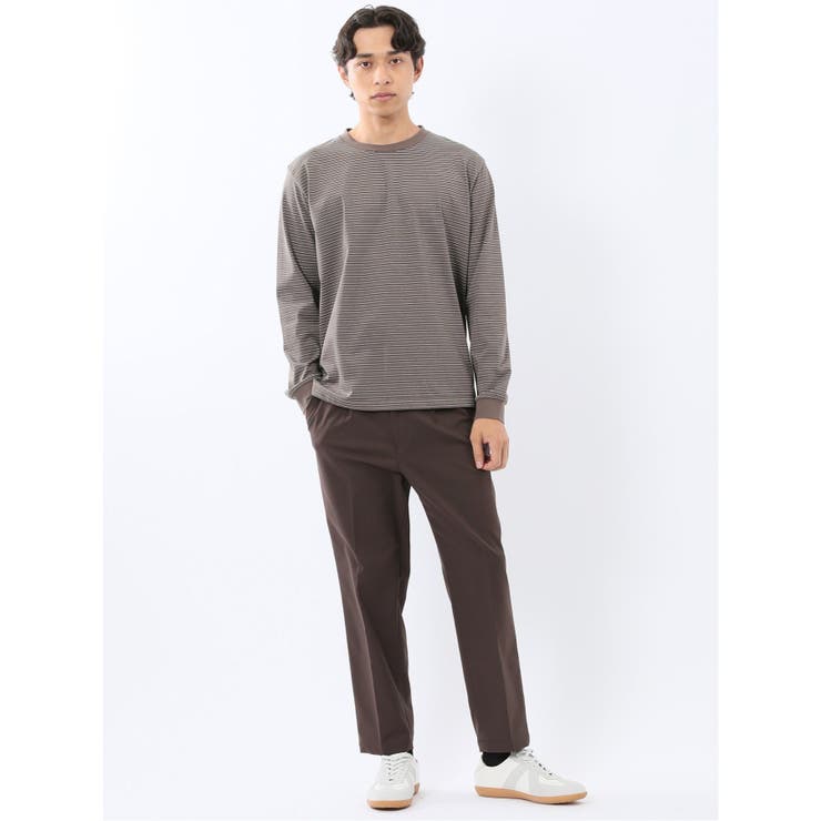 マルチボーダー クルーネック長袖Tシャツ | TAKA-Q MEN | 詳細画像5 