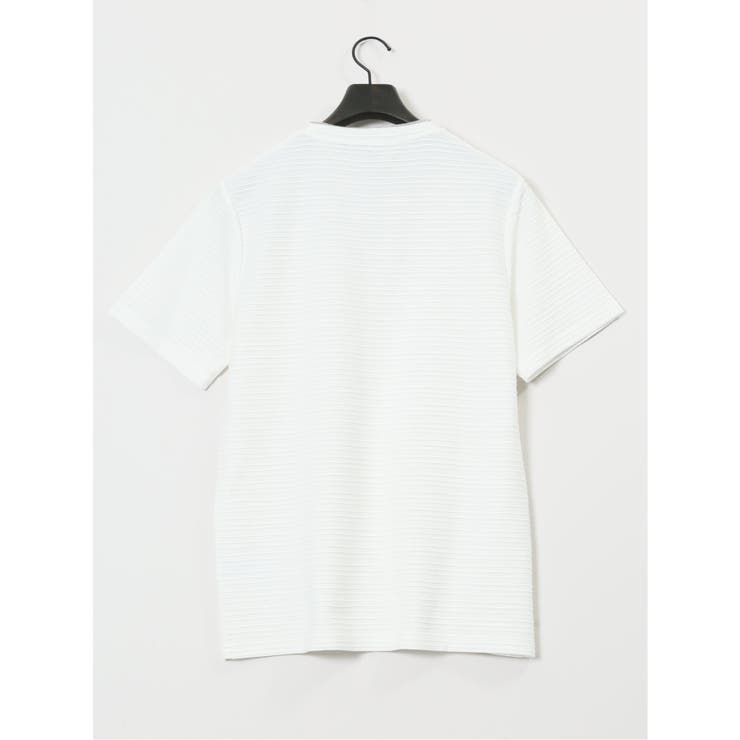 ピンタックボーダー クルーネック半袖Tシャツ | TAKA-Q MEN | 詳細画像12 