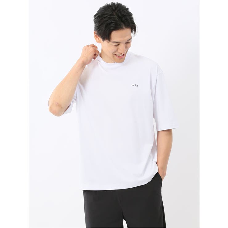 綿100% ロゴ刺繍 クルーネック半袖Tシャツ | TAKA-Q MEN | 詳細画像1 