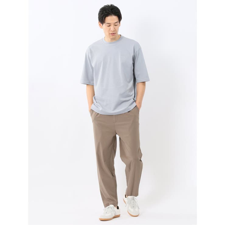 綿100% ロゴ刺繍 クルーネック半袖Tシャツ | TAKA-Q MEN | 詳細画像35 