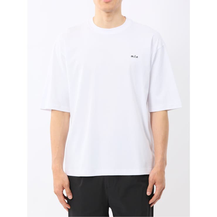 綿100% ロゴ刺繍 クルーネック半袖Tシャツ | TAKA-Q MEN | 詳細画像6 