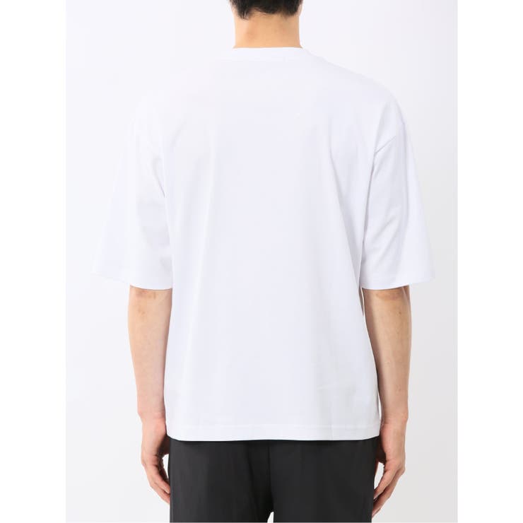 綿100% ロゴ刺繍 クルーネック半袖Tシャツ | TAKA-Q MEN | 詳細画像8 