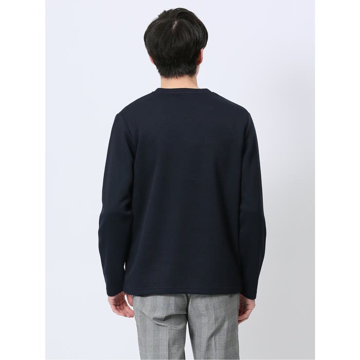 ストレッチ ダブルフェイス Vネックニットソー | TAKA-Q MEN | 詳細画像29 