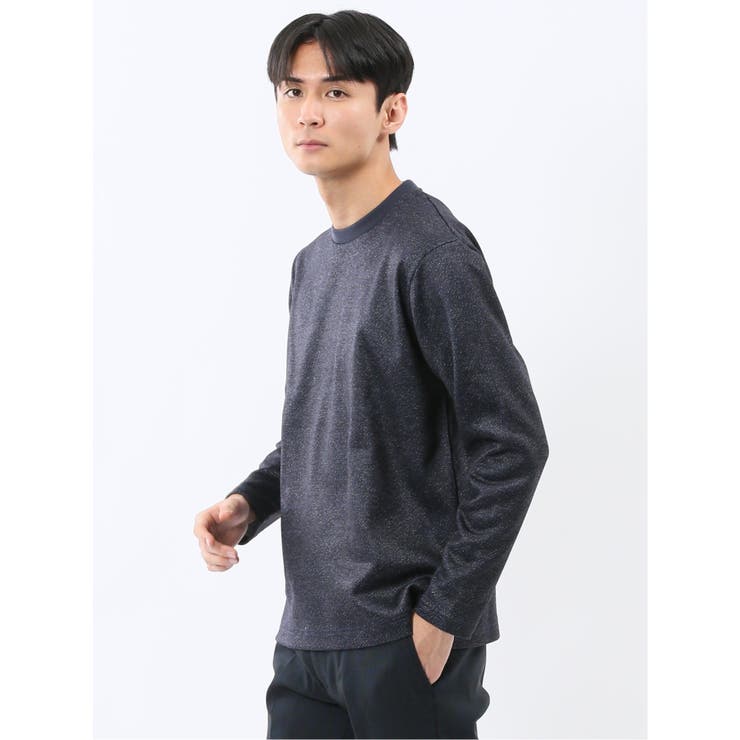 裏起毛ツイル クルーネック長袖Tシャツ | TAKA-Q MEN | 詳細画像11 
