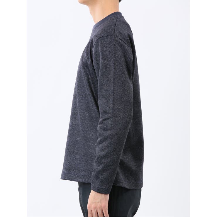 裏起毛ツイル クルーネック長袖Tシャツ | TAKA-Q MEN | 詳細画像16 