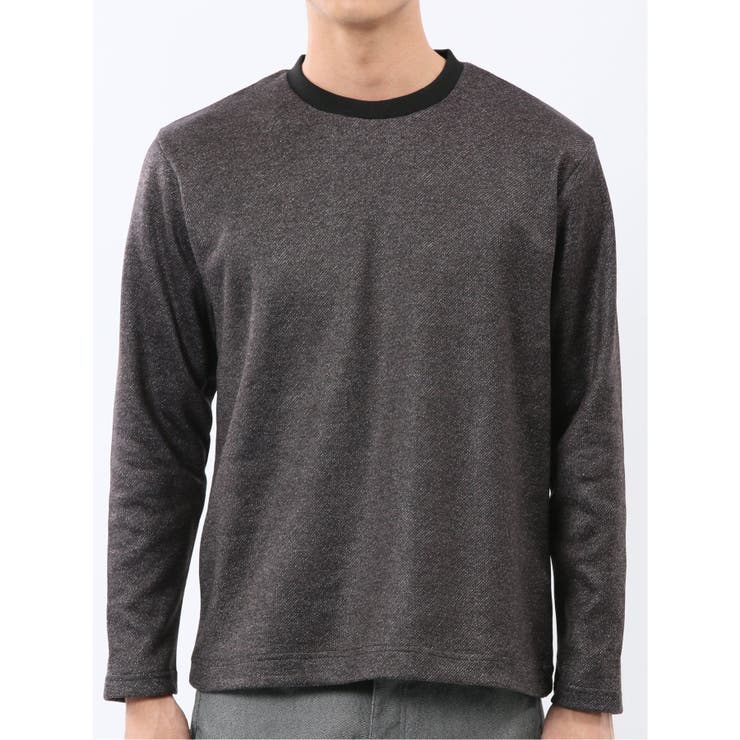 裏起毛ツイル クルーネック長袖Tシャツ | TAKA-Q MEN | 詳細画像6 