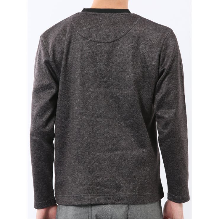 裏起毛ツイル クルーネック長袖Tシャツ | TAKA-Q MEN | 詳細画像8 