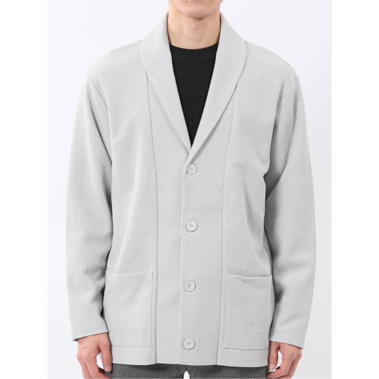 綿混鹿の子 ショールカーディガン | TAKA-Q MEN | 詳細画像6 