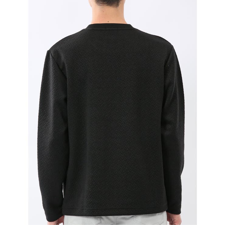ジオメトリックジャガード クルーネック長袖Tシャツ | TAKA-Q MEN | 詳細画像21 