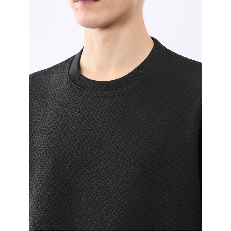 ジオメトリックジャガード クルーネック長袖Tシャツ | TAKA-Q MEN | 詳細画像22 
