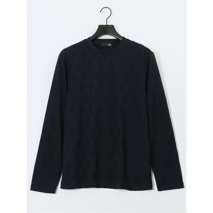 アーガイルジャガード クルーネック長袖Tシャツ | TAKA-Q MEN | 詳細画像11 