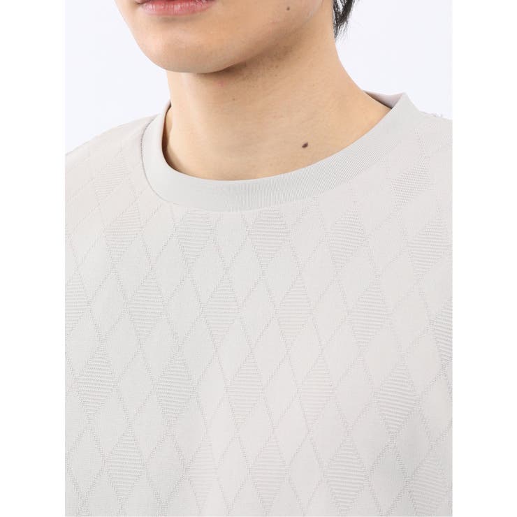 アーガイルジャガード クルーネック長袖Tシャツ | TAKA-Q MEN | 詳細画像23 