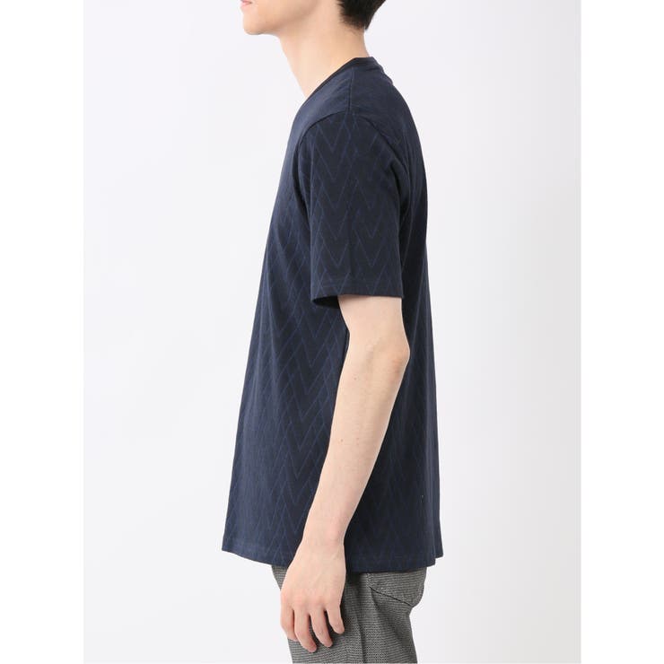 プレーティングジャガード Vネック半袖Tシャツ | TAKA-Q MEN | 詳細画像19 