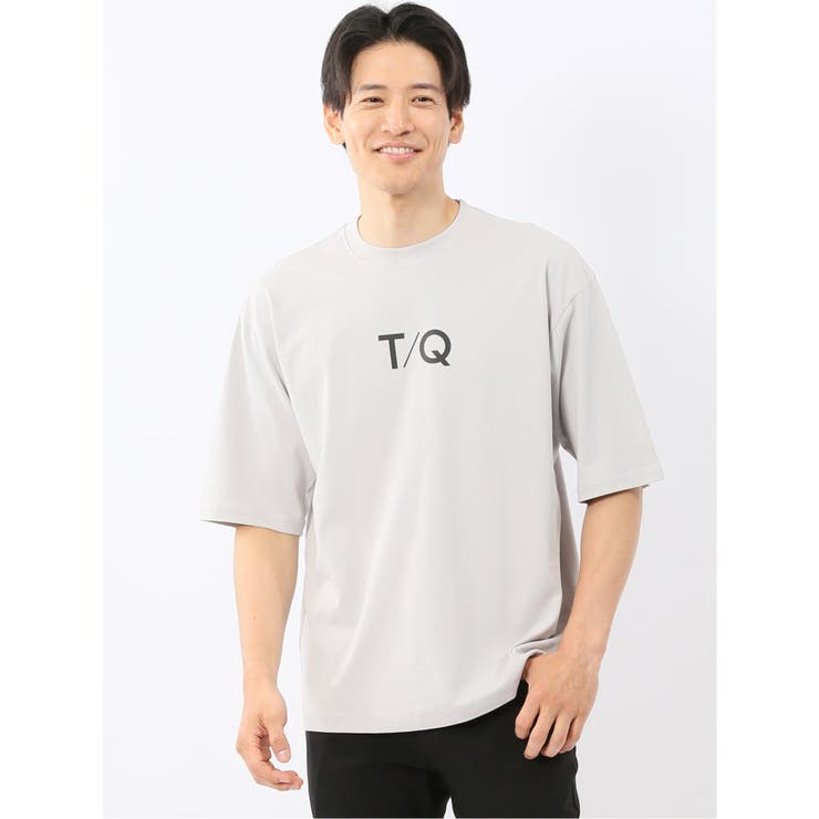 綿100% ロゴプリント クルーネック半袖Tシャツ | TAKA-Q MEN | 詳細画像2 