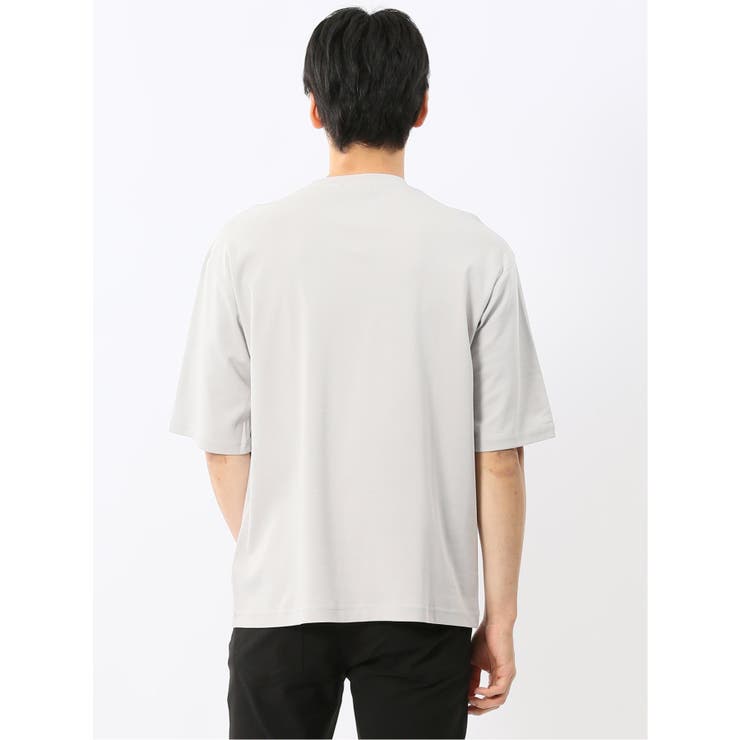 綿100% ロゴプリント クルーネック半袖Tシャツ | TAKA-Q MEN | 詳細画像4 