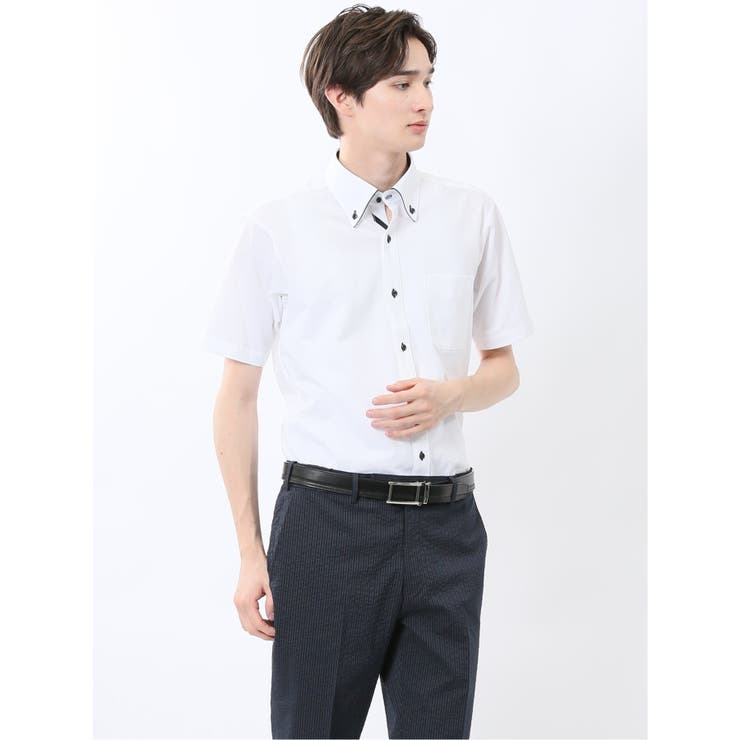Biz アルティマ ボタンダウン半袖 ビズシャツ | TAKA-Q MEN | 詳細画像4 