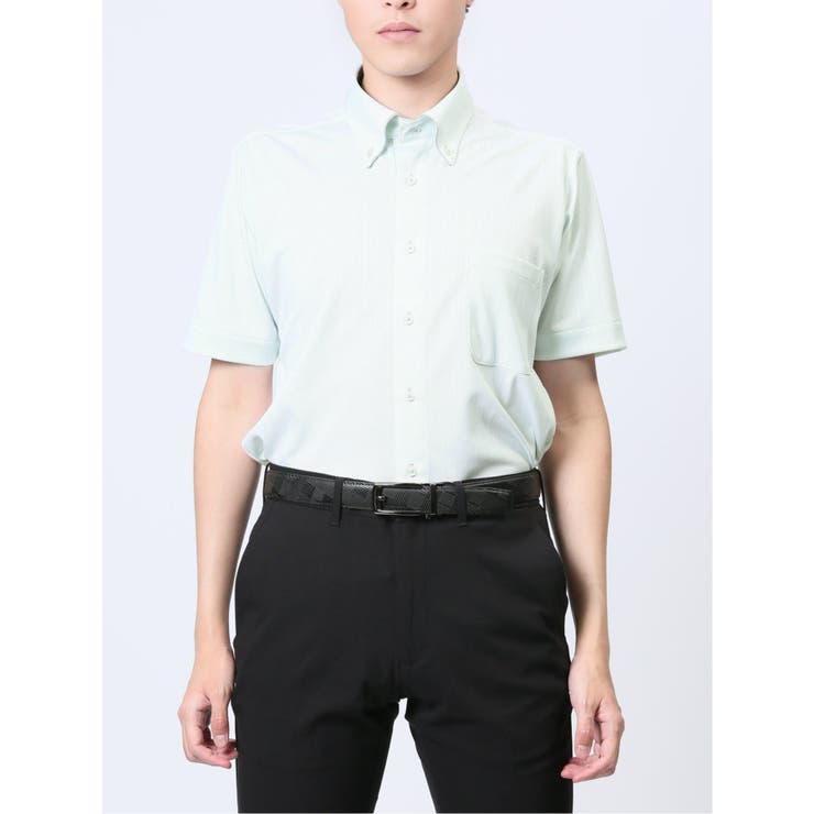 Biz クールパス ボタンダウン半袖 ビズシャツ | TAKA-Q MEN | 詳細画像5 