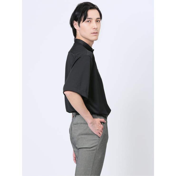 Biz クールパス バンドカラー半袖 ビズポロ[品番：TKQJ0022309