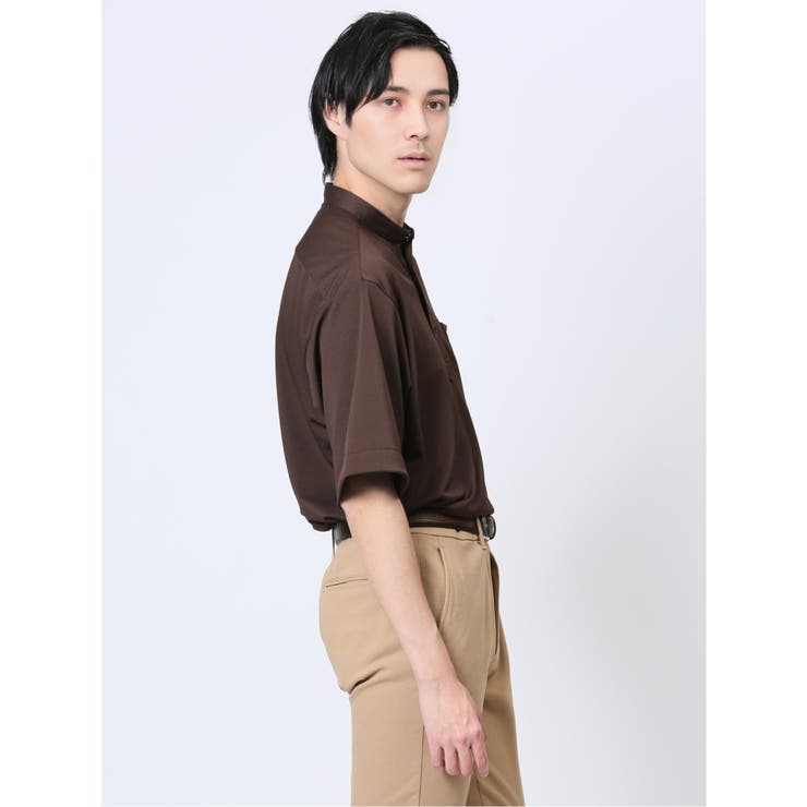 Biz クールパス バンドカラー半袖 ビズポロ | TAKA-Q MEN | 詳細画像23 
