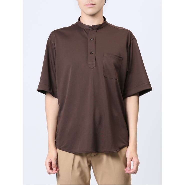 Biz クールパス バンドカラー半袖 ビズポロ | TAKA-Q MEN | 詳細画像24 