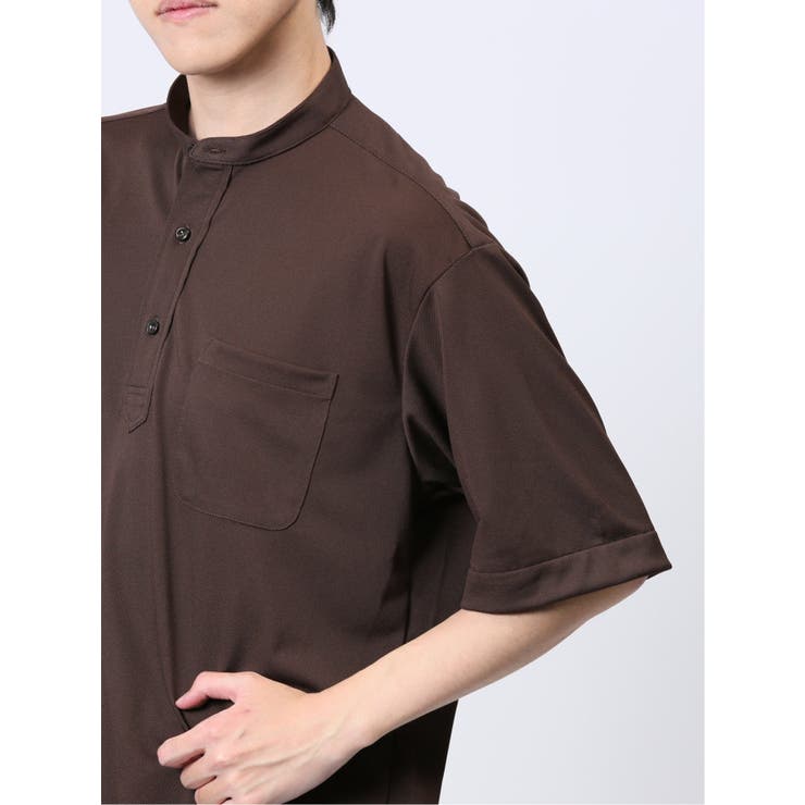 Biz クールパス バンドカラー半袖 ビズポロ | TAKA-Q MEN | 詳細画像28 