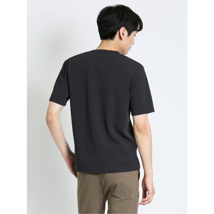 KAITEKI カットジョーゼット クルーネック半袖Tシャツ[品番