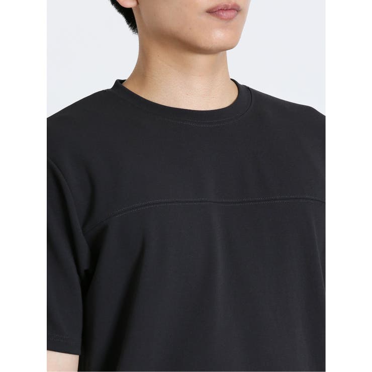 KAITEKI カットジョーゼット クルーネック半袖Tシャツ[品番