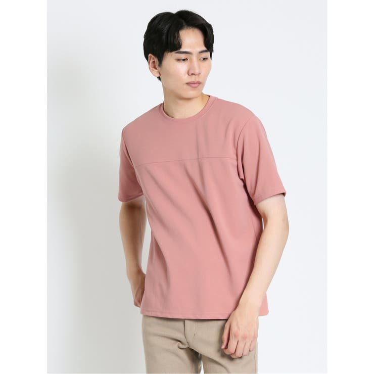 KAITEKI カットジョーゼット クルーネック半袖Tシャツ[品番