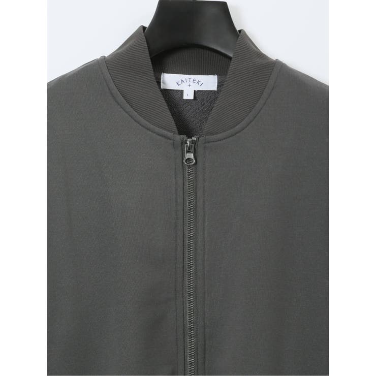 KAITEKI+ ストレッチ ミニ裏毛 リブブルゾン | TAKA-Q MEN | 詳細画像13 