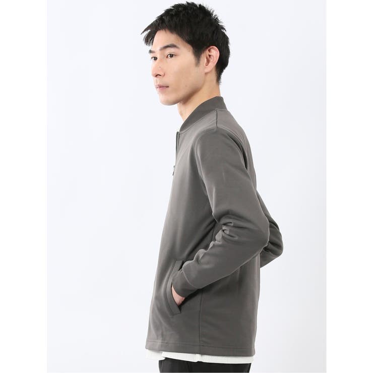 KAITEKI+ ストレッチ ミニ裏毛 リブブルゾン | TAKA-Q MEN | 詳細画像2 