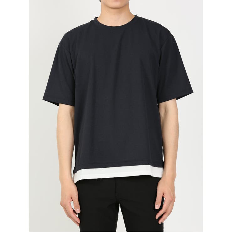 kaule 裾フェイクレイヤード クルーネック半袖Ｔシャツ | TAKA-Q MEN | 詳細画像24 