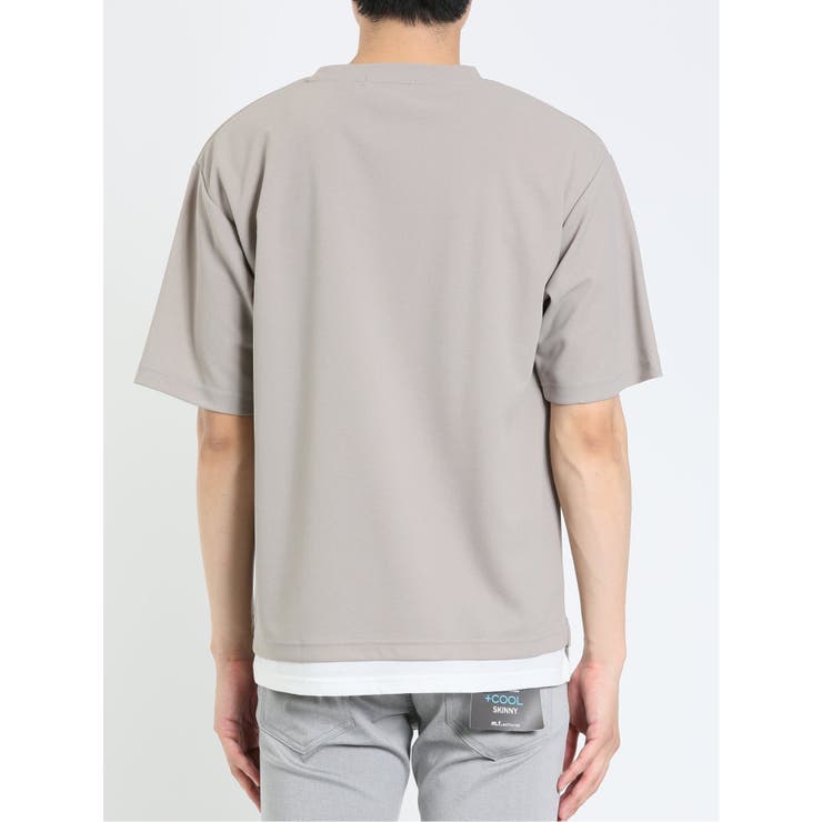 kaule 裾フェイクレイヤード クルーネック半袖Ｔシャツ | TAKA-Q MEN | 詳細画像35 