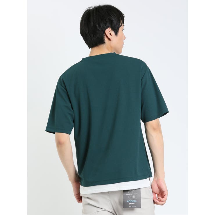 kaule 裾フェイクレイヤード クルーネック半袖Ｔシャツ | TAKA-Q MEN | 詳細画像40 