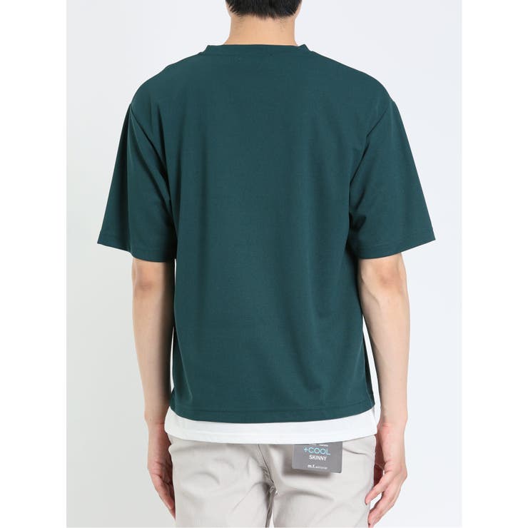 kaule 裾フェイクレイヤード クルーネック半袖Ｔシャツ | TAKA-Q MEN | 詳細画像44 