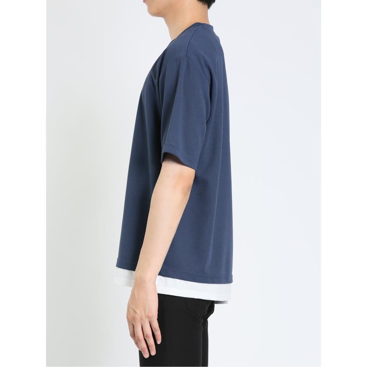 kaule 裾フェイクレイヤード クルーネック半袖Ｔシャツ | TAKA-Q MEN | 詳細画像52 