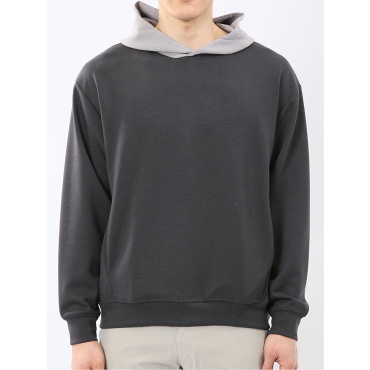 KAITEKI+ ストレッチ ダンボール 配色 プルパーカー | TAKA-Q MEN | 詳細画像6 