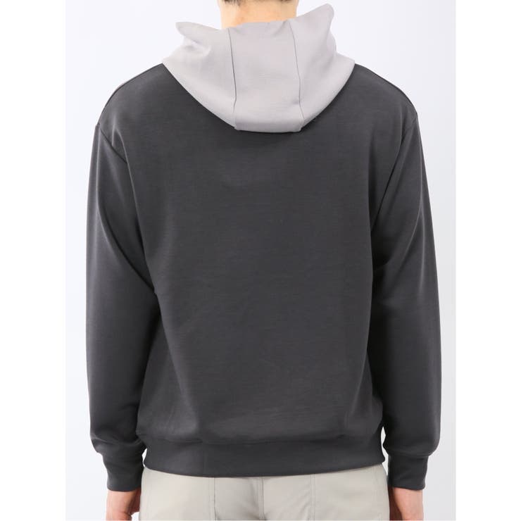 KAITEKI+ ストレッチ ダンボール 配色 プルパーカー | TAKA-Q MEN | 詳細画像8 