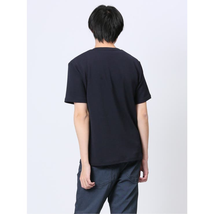 ふくれチェック クルーネック半袖Ｔシャツ | TAKA-Q MEN | 詳細画像13 