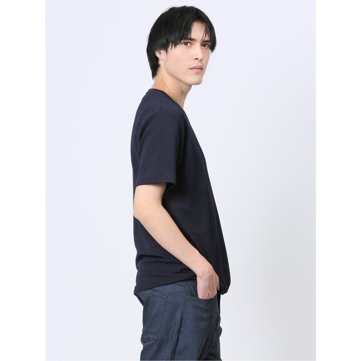 ふくれチェック クルーネック半袖Ｔシャツ | TAKA-Q MEN | 詳細画像14 