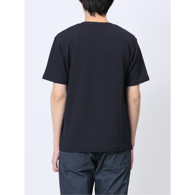 ふくれチェック クルーネック半袖Ｔシャツ | TAKA-Q MEN | 詳細画像17 