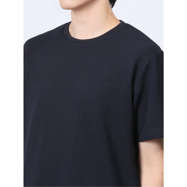 ふくれチェック クルーネック半袖Ｔシャツ | TAKA-Q MEN | 詳細画像18 