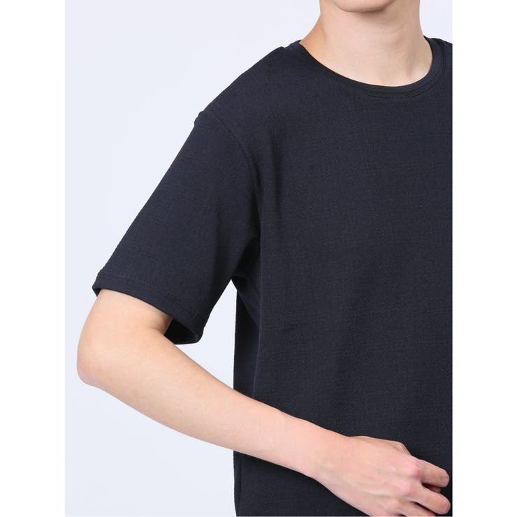 ふくれチェック クルーネック半袖Ｔシャツ | TAKA-Q MEN | 詳細画像19 